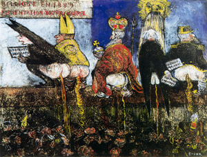 Doctrinal nourishment (First plate) [James Ensor, 1889, from James Ensor Exhibition Catalogue 1983-84] Thumbnail Images