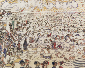 オステンドの海水浴 [ジェームズ・アンソール, 1899年, アンソール展 仮面と幻想の巨匠より]のサムネイル画像