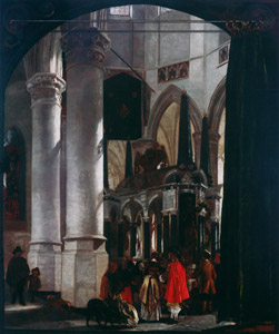 デルフト新教会の内部 [エマヌエル・デ・ウィッテ, 1665年頃, フェルメール展 光の天才画家とデルフトの巨匠たちより]のサムネイル画像