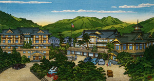 Fujiya Hotel in Hakone (Spring) [Hasui Kawase, 1949, from Kawase Hasui 130th Anniversary Exhibition Catalogue] Thumbnail Images