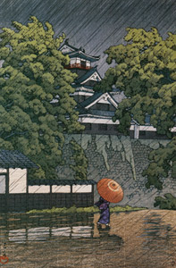 Uto Tower in Kumamoto Castle [Hasui Kawase, 1948, from Kawase Hasui 130th Anniversary Exhibition Catalogue] Thumbnail Images