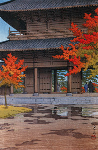Nanzenji Temple in Autumn [Hasui Kawase, 1951, from Kawase Hasui 130th Anniversary Exhibition Catalogue] Thumbnail Images