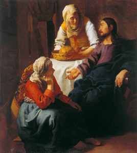 Christ in the House of Martha and Mary [Johannes Vermeer, c.1655, from Vermeer and the Delft Style Exhibition] Thumbnail Images