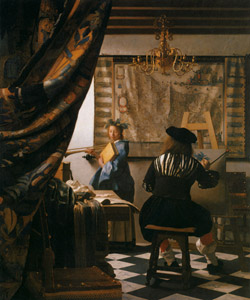 絵画芸術 [ヨハネス・フェルメール, 1666-1668年頃, フェルメール展 光の天才画家とデルフトの巨匠たちより]のサムネイル画像