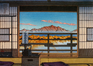 Morning at Arayu Spa, Shiobara [Hasui Kawase, from Kawase Hasui 130th Anniversary Exhibition Catalogue] Thumbnail Images