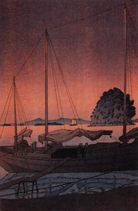 Japanese Sceneries II, Kansai Series : Hayama, Iyo [Hasui Kawase, 1934, from Kawase Hasui 130th Anniversary Exhibition Catalogue] Thumbnail Images