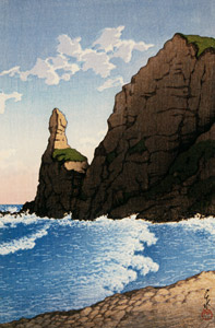 Japanese Sceneries, Eastern Japan Series : Setakamui Rock, Shirubeshi [Hasui Kawase, 1933, from Kawase Hasui 130th Anniversary Exhibition Catalogue] Thumbnail Images