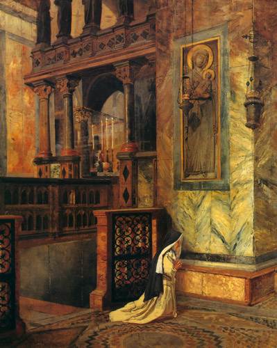 Interior of St. Mark’s Cathedral, Venice [Theodore Wores,  from The Art of Theodore Wores: Japan’s Beauty Comes Home]