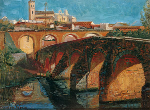 An Ancient Bridge in Seville, Spain [Theodore Wores, 1903, from The Art of Theodore Wores: Japan’s Beauty Comes Home] Thumbnail Images