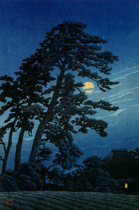 Twenty Views of Tokyo : Moon at Magome [Hasui Kawase, 1930, from Kawase Hasui 130th Anniversary Exhibition Catalogue] Thumbnail Images