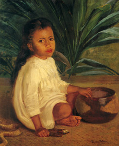 Hawaiian Child and Poi Bowl [Theodore Wores,  from The Art of Theodore Wores: Japan’s Beauty Comes Home] Thumbnail Images