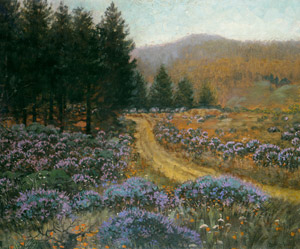 Blue Lupins and Sutro Forest, San Francisco [Theodore Wores, 1912, from The Art of Theodore Wores: Japan’s Beauty Comes Home] Thumbnail Images