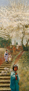 Blossoms in Japan [Theodore Wores,  from The Art of Theodore Wores: Japan’s Beauty Comes Home] Thumbnail Images