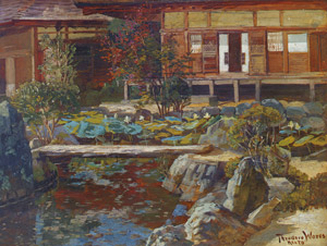 金閣寺の庭園（京都） [セオドア・ウォレス, 1895年, セオドア・ウォレス展：帰ってきた日本の美より]のサムネイル画像