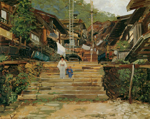 A Street in Ikao [Theodore Wores,  from The Art of Theodore Wores: Japan’s Beauty Comes Home] Thumbnail Images