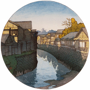 Twelve Months of Tokyo : Afternoon at Ninohashi Bridge in Azabu [Hasui Kawase, 1921, from Kawase Hasui 130th Anniversary Exhibition Catalogue] Thumbnail Images