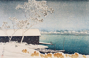 Twelve Subjects of Tokyo : Shirahige in the Snow [Hasui Kawase, 1920, from Kawase Hasui 130th Anniversary Exhibition Catalogue] Thumbnail Images