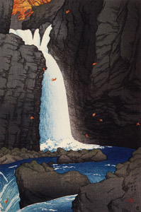 Souvenirs of My Travels, 1st Series : Yuhi Waterfall in Shiobara [Hasui Kawase, 1920, from Kawase Hasui 130th Anniversary Exhibition Catalogue] Thumbnail Images