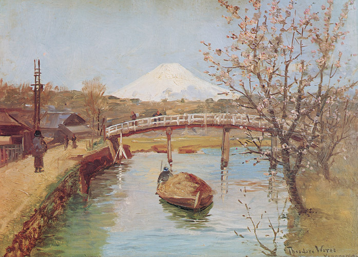 View of Mt. Fujiyama from Yokohama [Theodore Wores, 1895, from The Art of Theodore Wores: Japan’s Beauty Comes Home]