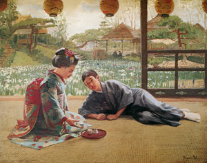 A Question (Tokyo) [Theodore Wores,  from The Art of Theodore Wores: Japan’s Beauty Comes Home] Thumbnail Images