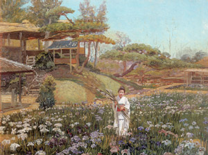 Iris Garden, Hori-Kiri, Tokyo [Theodore Wores,  from The Art of Theodore Wores: Japan’s Beauty Comes Home] Thumbnail Images