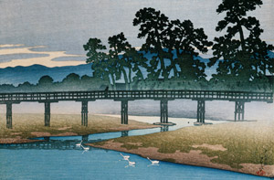 Souvenirs of My Travels, 1st Series : The Asano River, Kanazawa [Hasui Kawase, from Kawase Hasui 130th Anniversary Exhibition Catalogue] Thumbnail Images