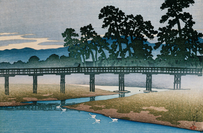 Souvenirs of My Travels, 1st Series : The Asano River, Kanazawa [Hasui Kawase, from Kawase Hasui 130th Anniversary Exhibition Catalogue]
