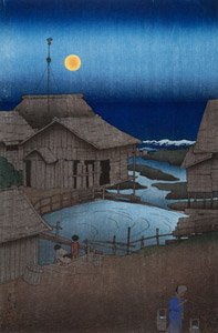 Souvenirs of My Travels, 1st Series : The Mishimagawa River, Mutsu [Hasui Kawase, 1919, from Kawase Hasui 130th Anniversary Exhibition Catalogue] Thumbnail Images