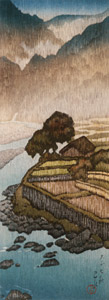 塩原畑下り [川瀬巴水, 1918年, 生誕130年 川瀬巴水展より]のサムネイル画像