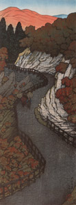 塩原おかね路 [川瀬巴水, 1918年, 生誕130年 川瀬巴水展より]のサムネイル画像