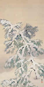 Pine Tree in the Snow [Kanzan Shimomura, 1916, from TAIKAN and KANZAN] Thumbnail Images