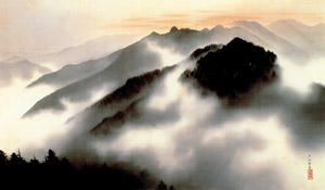 The Spring Dawn at the Mountains of Chichilni [Yokoyama Taikan, 1928, from TAIKAN and KANZAN] Thumbnail Images