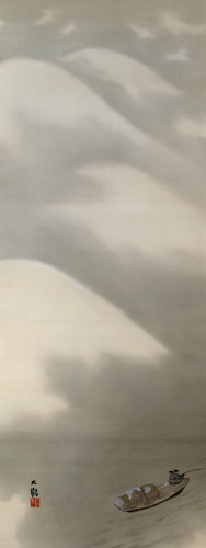 瀟湘八景 江天暮雪 [横山大観, 1916年, 大観と観山展 より] パブリックドメイン画像 
