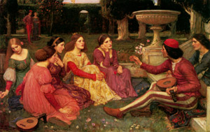 A Tale from the Decameron [John William Waterhouse, 1916, from J.W. Waterhouse] Thumbnail Images