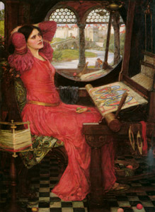「影の世界にはうんざり」と言ったシャロット姫 [ジョン・ウィリアム・ウォーターハウス, 1916年, J.W. Waterhouseより]のサムネイル画像