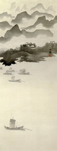 Returning Sails (Eight Views of Xiao-Xiang) [Yokoyama Taikan, 1916, from TAIKAN and KANZAN] Thumbnail Images