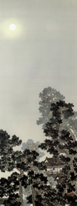 Autumn Moon over Lake Dongting (Eight Views of Xiao-Xiang) [Yokoyama Taikan, 1916, from TAIKAN and KANZAN] Thumbnail Images