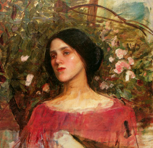 薔薇の私室 [ジョン・ウィリアム・ウォーターハウス, 1910年, J.W. Waterhouseより]のサムネイル画像