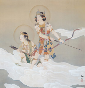 Conquest of the Devi [Kanzan Shimomura, c.1919, from TAIKAN and KANZAN] Thumbnail Images