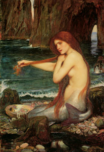 A Mermaid [John William Waterhouse, 1900, from J.W. Waterhouse] Thumbnail Images