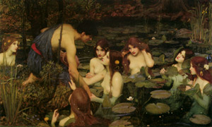 Hylas and the Nymphs [John William Waterhouse, 1896, from J.W. Waterhouse] Thumbnail Images
