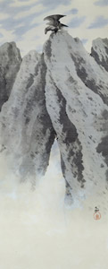 巌上の両雄 [横山大観, 1909年, 大観と観山展 より]のサムネイル画像
