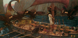 ユリシーズとセイレーンたち [ジョン・ウィリアム・ウォーターハウス, 1890年, J.W. Waterhouseより]のサムネイル画像