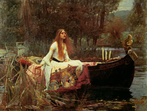 シャロットの女 [ジョン・ウィリアム・ウォーターハウス, 1888年, J.W. Waterhouseより]のサムネイル画像