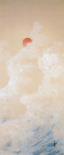 旭日怒濤 [横山大観, 1902年, 大観と観山展 より] パブリックドメイン画像 