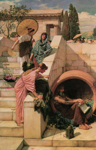 Diogenes [John William Waterhouse, 1882, from J.W. Waterhouse]