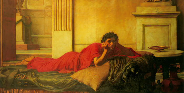 The Remorse of Nero after the Murder of his Mother [John William Waterhouse, 1882, from J.W. Waterhouse]