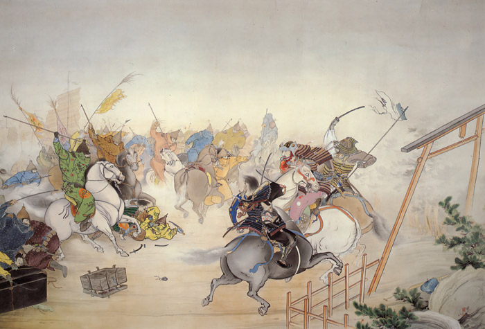 Mongol Invasion to Japan [Kanzan Shimomura, 1895, from TAIKAN and KANZAN]