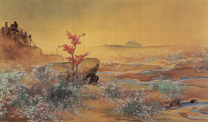 武蔵野 [横山大観, 1895年, 大観と観山展 より] パブリックドメイン画像 