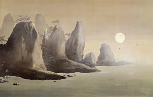 Mt. Penglai (Left) [Yokoyama Taikan, 1900, from TAIKAN and KANZAN] Thumbnail Images